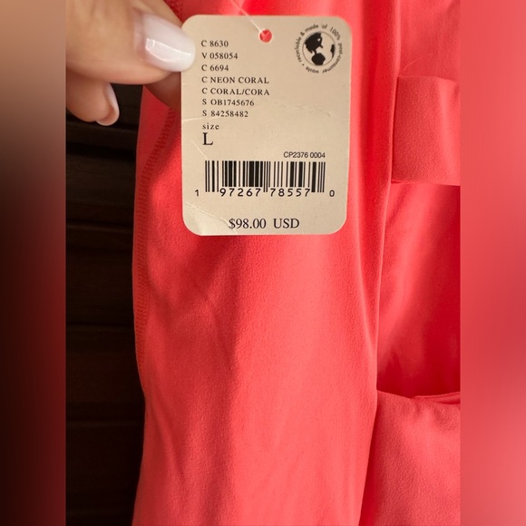 Free People Movement Never Better Strappy Back NWT Large Coral - Picture 3 of 7